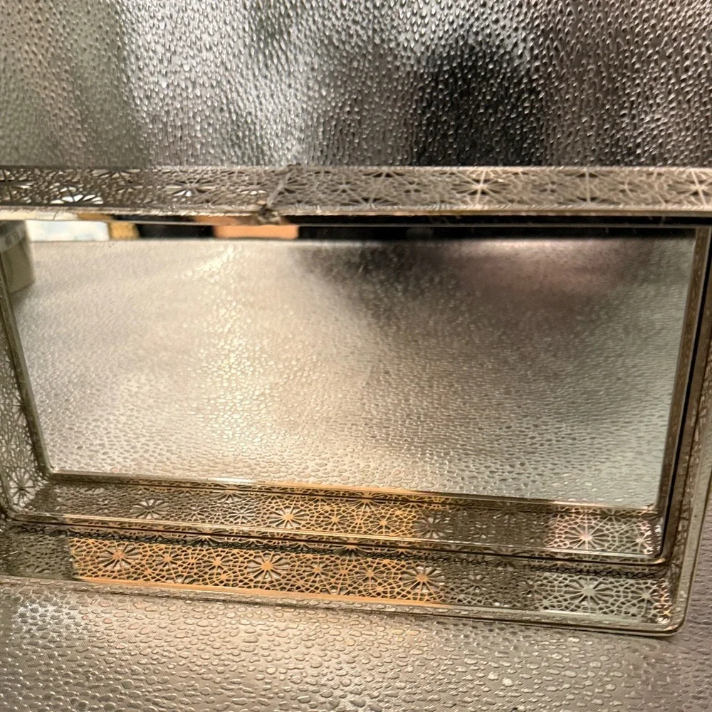 Elegant Silver Vanity Tray